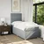 Vidaxl Box spring postelja z vzmetnico svetlo siva 80x200 cm blago