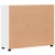 Kreveta s policom FLORIN Visoki sjaj bijela 88,5 x 30,5 x 73 cm