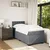Vidaxl Box spring postelja z vzmetnico temno siva 90x200 cm žamet