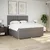 Vidaxl Box spring postelja z vzmetnico taupe 200x200 cm blago
