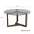 Hanah Home Klub sto 75x40x75cm Sivi