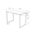 Hanah Home Radni sto, 100x75x60cm, Sivi