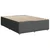 Vidaxl Box spring postelja z vzmetnico temno siva 140x200 cm blago
