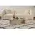 Hanah Home Klub sto Flavio, 105x30x65cm, Bež