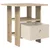 vidaXL Nočna omarica s predalom 2 pcs Sonoma hrast 41 x 40 x 45 cm