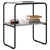 Konzolna stolica Siva Sonoma 80 x 42,5 x 70 cm