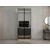 Hanah Home ormar sa reflektujućim staklom Nisa 20646, 90 cm, dore