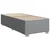 VIDAXL Box spring postelja z vzmetnico svetlo siv 100x200 cm blago