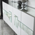 Hanah Home Komoda Paris 180x80x40cm Belo-Srebrna