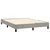 Vidaxl Box spring postelja z vzmetnico LED sv. siva 140x190 cm žamet