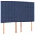 Vidaxl Box spring postelja z vzmetnico modra 140x190 cm blago