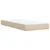 Vidaxl Box spring postelja z vzmetnico krem 100x200 cm blago