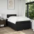 Vidaxl Box spring postelja z vzmetnico črna 120x190 cm blago