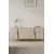 Hanah Home komoda Evva 150, 125 cm, antracit / travertin / zlatna