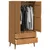 vidaXL Garderobna omara MOLDE Karamelna 90 x 55 x 175 cm