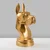 Aberto Design Dekorativna figura Danua Dog, Zlatna