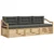 Set vanjskih sofa s jastukom 3 pcs Bijela i antracit Poliester