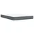 Vidaxl Box spring postelja z vzmetnico temno siva 140x200 cm žamet