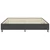 Vidaxl Boxspring postelja temno siva iz blaga 200x200 cm
