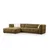 Atelier del Sofa Ugaona garnitura Cady 100x72x300cm Kaki
