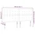 Vidaxl vidaXL Vzglavje postelje z LED modro 200x5x118/128 cm blago