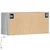 Zidni TV ormarić s LED svjetlima siva boja hrasta 80x31x38 cm