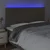 LED uzglavlje smeđesivo 180x5x118/128 cm od tkanine