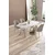 Lena - White Marble, Chrome, Cappuccino White MarbleChromeCappuccino Dining Table & Chairs Set (5 Pieces)