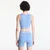 Nike Pro Womens Dri-FIT Cropped Tank Top Work Blue/ White M