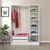 Hanah Home ormar sa reflektujućim staklom Nisa 20637, 135 cm, beli