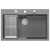 granitni umivalnik MARC 110 WORKSTATION Grey Metallic