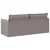 Vidaxl Kavč Taupe 196 x 82 x 85 cm blago
