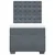 Vidaxl Box spring postelja z vzmetnico temno siva 80x200 cm žamet