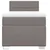 Vidaxl Box spring postelja z vzmetnico taupe 90x200 cm blago