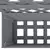 Sadilica s rešetkom siva 65 x 33 x 135 cm WPC