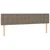 Vidaxl Box spring postelja z vzmetnico LED taupe 200x200 cm blago