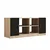 Hanah Home Komoda 139x61,8x46,3cm Hrast-Crna