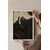 WallXpert uramljena slika 115199, The Swan Hilme af Klint, beli i crni labud na crno-beloj pozadini, 50 x 70 cm, beli ram