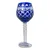 Marika Kozarci za vino iz kobaltovega kristala 280 ml Olive Grid