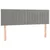 vidaXL Box spring postelja z vzmetnico svetlo siv 140x190 cm žamet