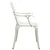 5-dijelni bistro set od lijevanog aluminija bijeli