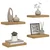 Polica na zidu 4 pcs Smeđa 40 x 23,5 x 4 cm Konstruirano drvo