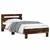 Vidaxl Posteljni okvir brez vzmetnice z vzmetnice dim. hrast 75x190 cm