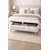 Hanah Home Sara tapacirana klupa s prostorom za odlaganje 90 × 45 × 35 cm, bela