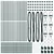 Stup za ogradu 52 pcs Zelena 3,2 x 3,2 x 80 cm