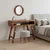 Vidaxl Toaletna mizica Rjava 90 x 76 x 45 cm Trdna obnovljena les