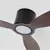 ZEVENTI - LED Stropni ventilator VENTORA LED/24W/230V Wi-Fi Tuya crna/orah +daljinski upravljač