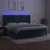 Vidaxl Box spring postelja z vzmetnico LED tem. zelena 200x200cm žamet