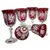 Marika Kozarci za vino Ruby Crystal 220ml Olive Grinder 6 kosov