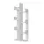 Hanah Home Polica 50x173x22cm Bela
